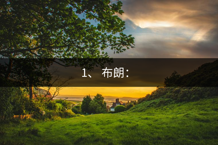 1、 布朗：?