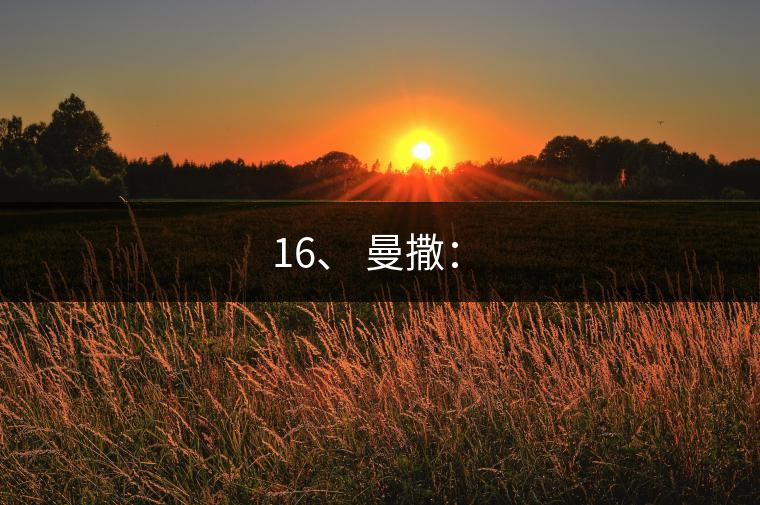 16、 曼撒：?