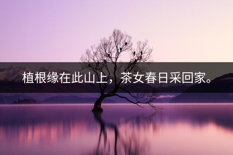 良種育高產(chǎn)，園林繞山中。