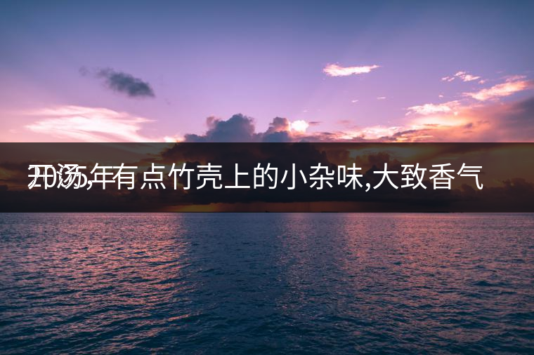 2005年
開湯，有點竹殼上的小雜味,大致香氣都可以。